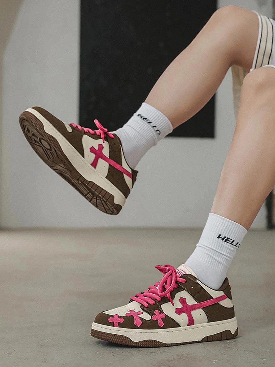 TALISHKO - Splicing Skateboard Sneakers - streetwear fashion - talishko.com