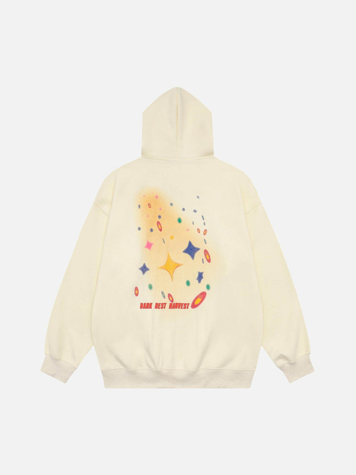 TALISHKO - Star Letter Hooded Sweatshirt-streetwear fashion, outfit ideas - talishko.com