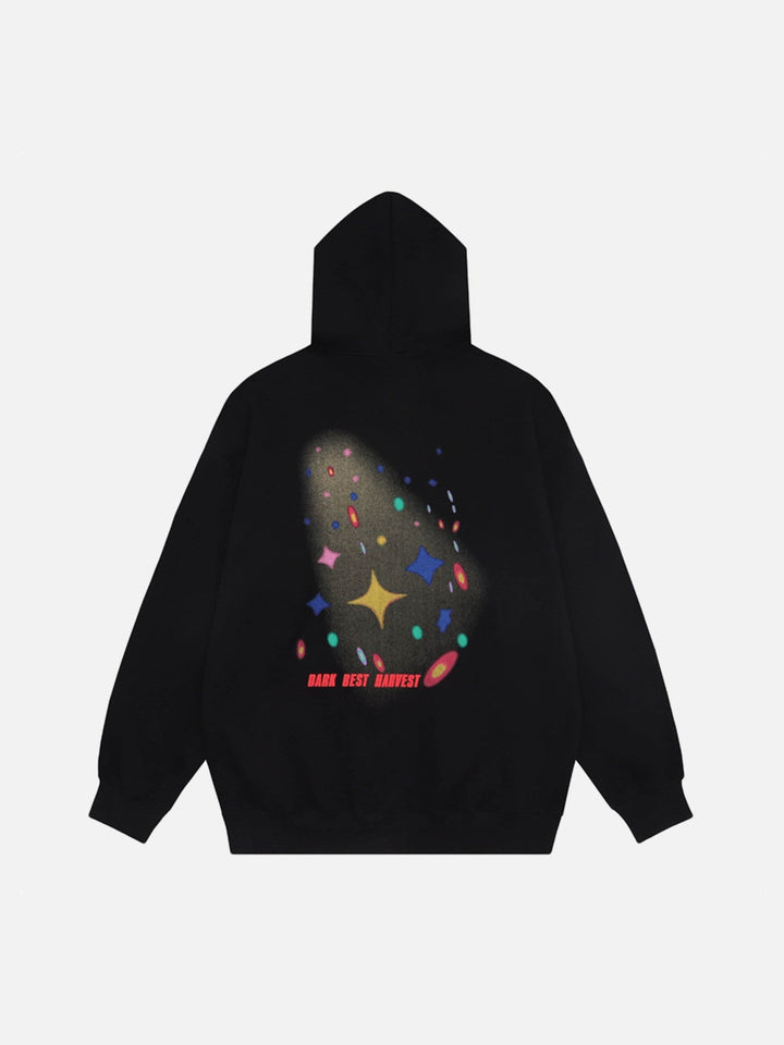 TALISHKO - Star Letter Hooded Sweatshirt-streetwear fashion, outfit ideas - talishko.com