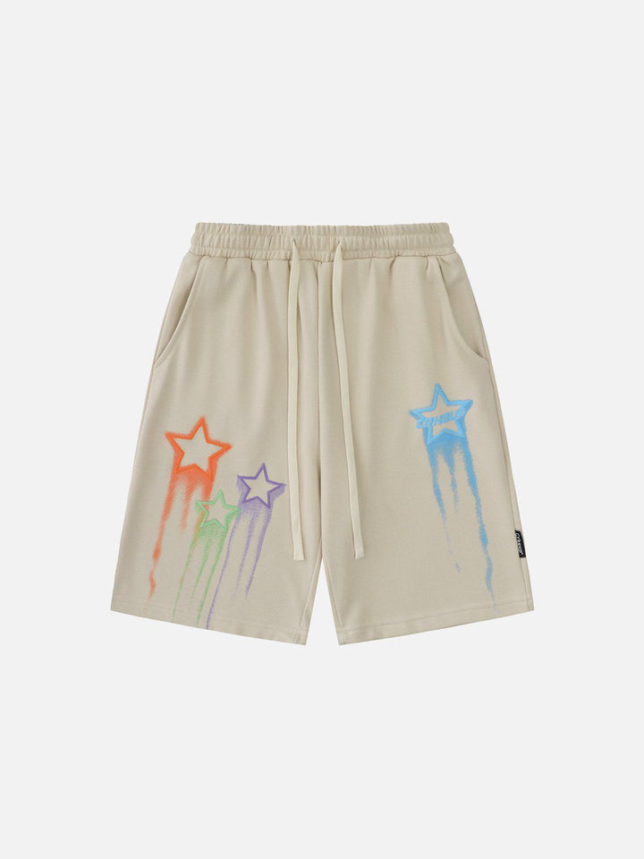 TALISHKO - Star Print Shorts - streetwear fashion, outfit ideas - talishko.com