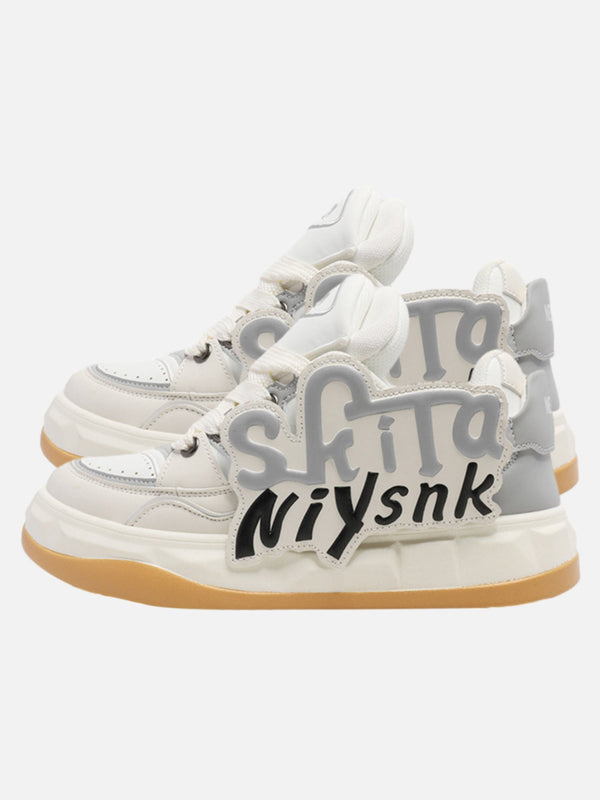 TALISHKO - Trendy Letter Thick-soled Sneakers - streetwear fashion - talishko.com