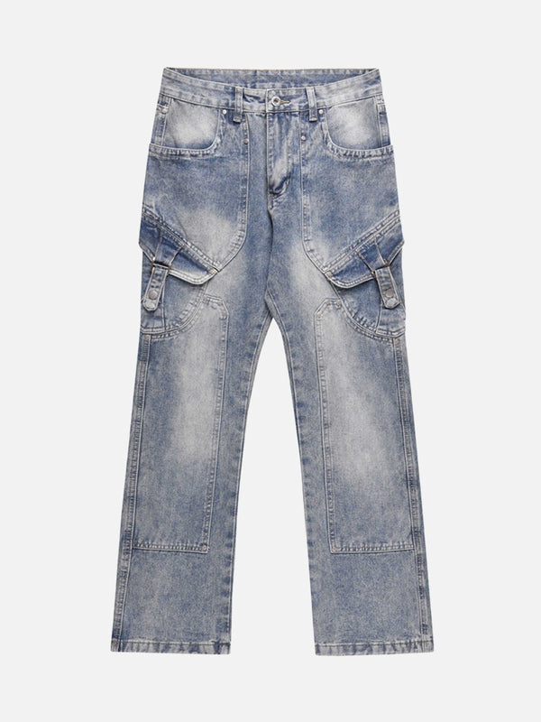 TALISHKO - Versatile Multi-pocket Straight-leg Jeans, streetwear fashion, talishko.com