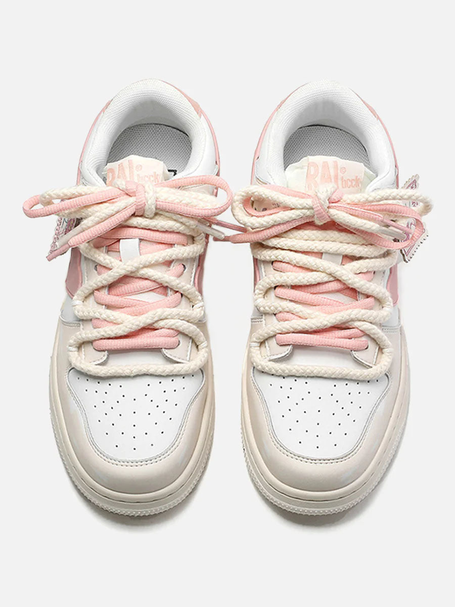 TALISHKO - Versatile Rose Stamp Print Board Casual Shoes - streetwear fashion - talishko.com
