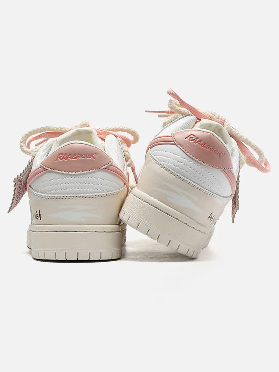 TALISHKO - Versatile Rose Stamp Print Board Casual Shoes - streetwear fashion - talishko.com