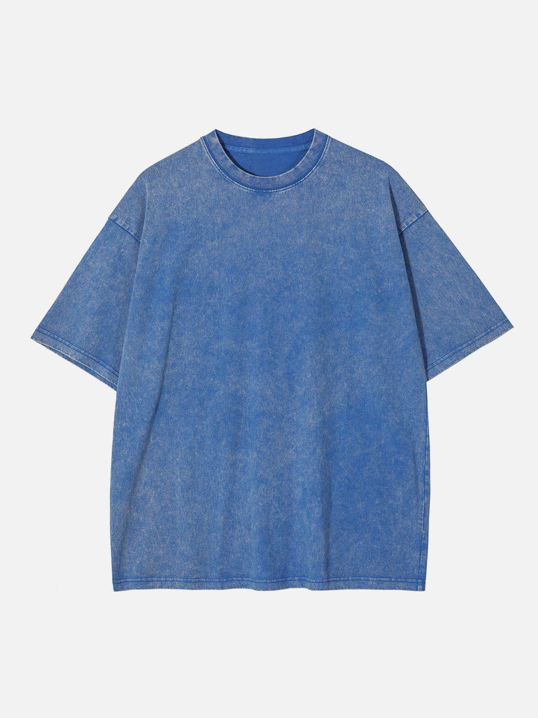 Front view of TALISHKO's light blue Vintage Bloom Tee, featuring a relaxed, vintage design.