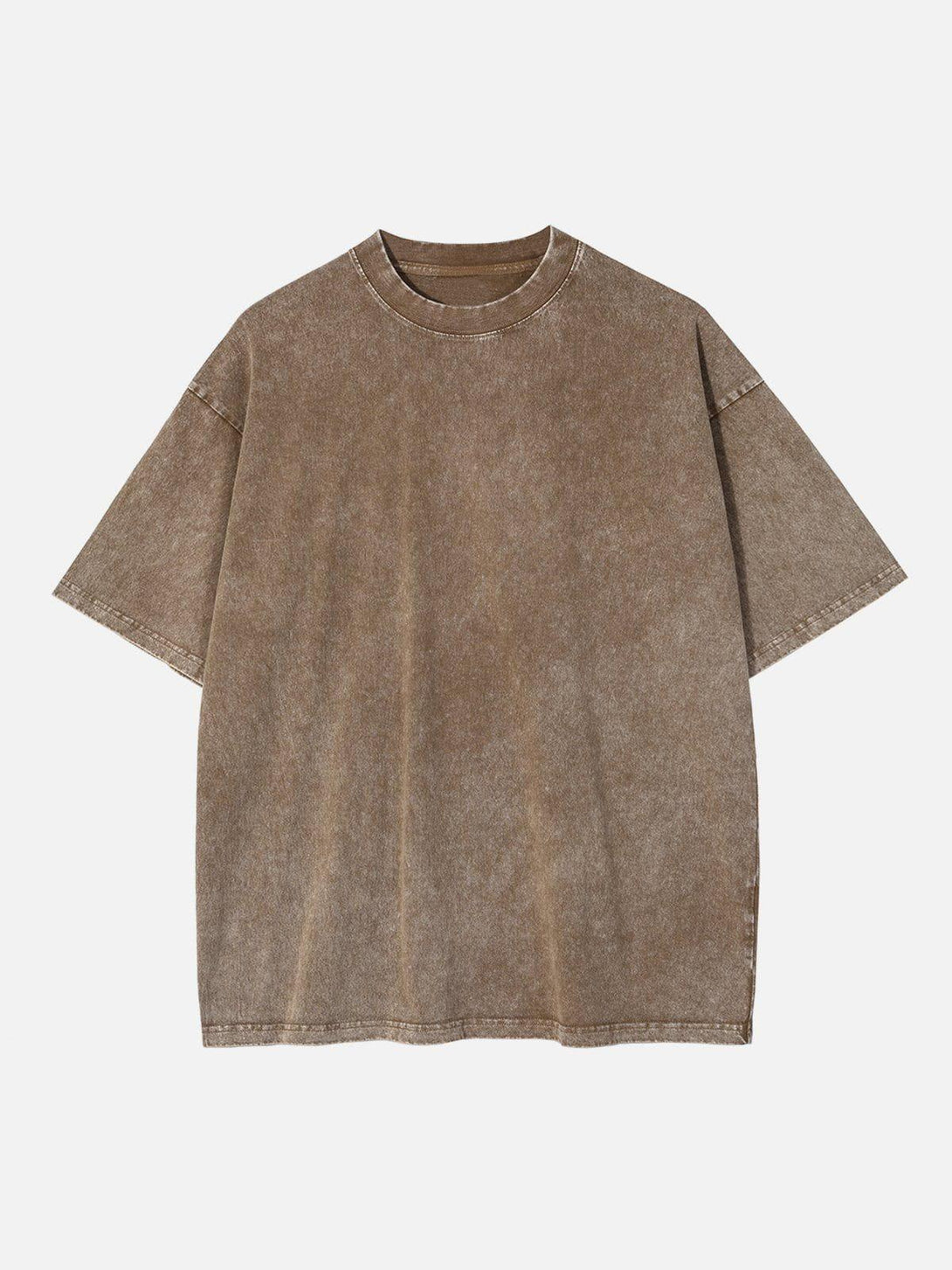 Front view of TALISHKO's sand Vintage Bloom Tee, showcasing its relaxed, vintage-inspired design.