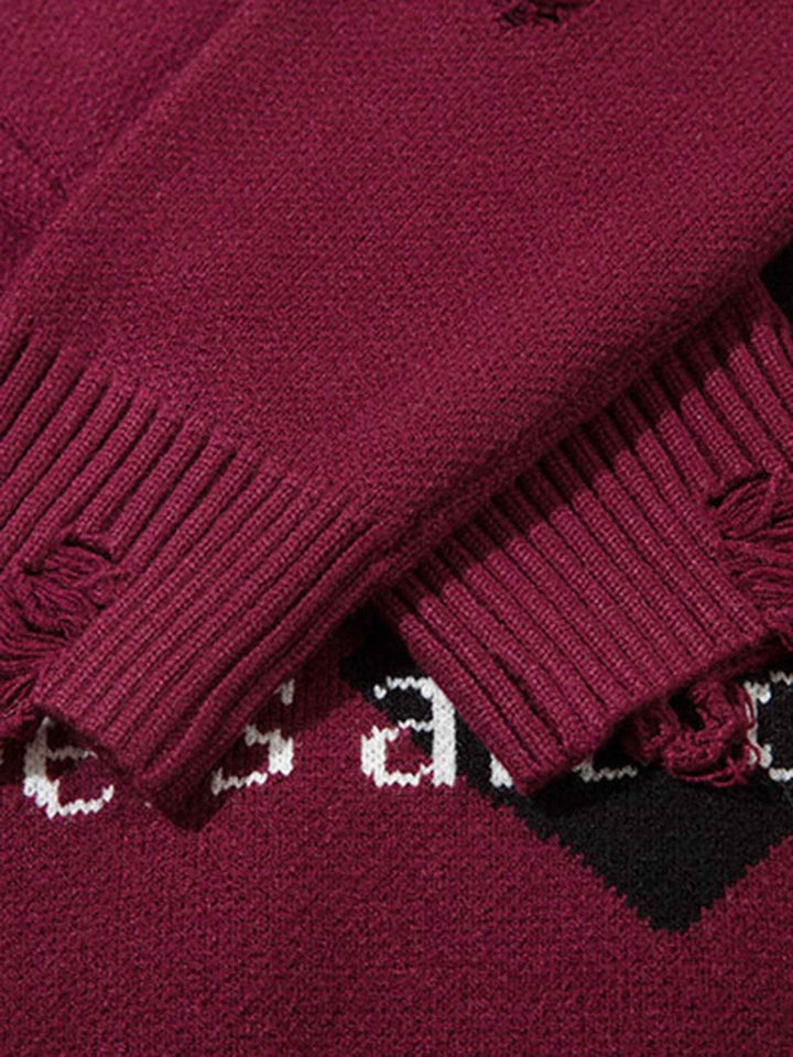 TALISHKO - Vintage Loose Sweater - streetwear fashion - talishko.com