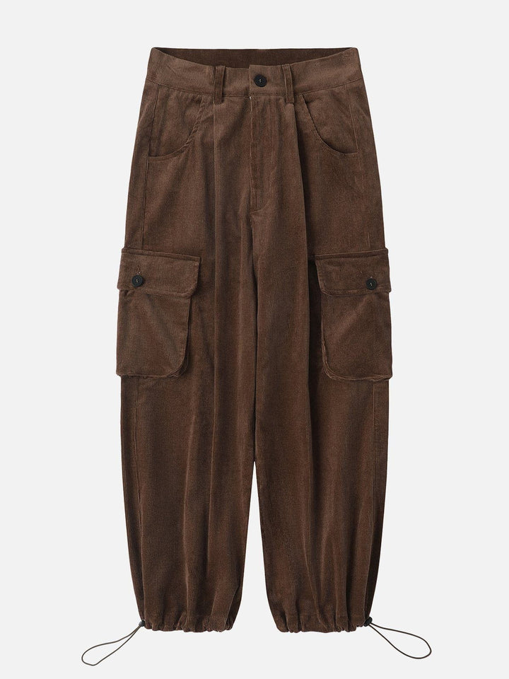 TALISHKO - Vintage Multi Pocket Corduroy Cargo Pants, streetwear fashion, talishko.com