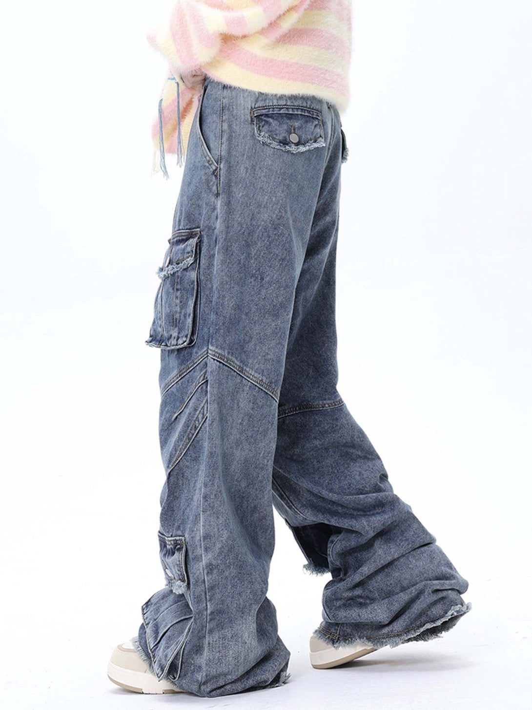 TALISHKO - Vintage Multi-Pocket Workwear Jeans, streetwear fashion, talishko.com