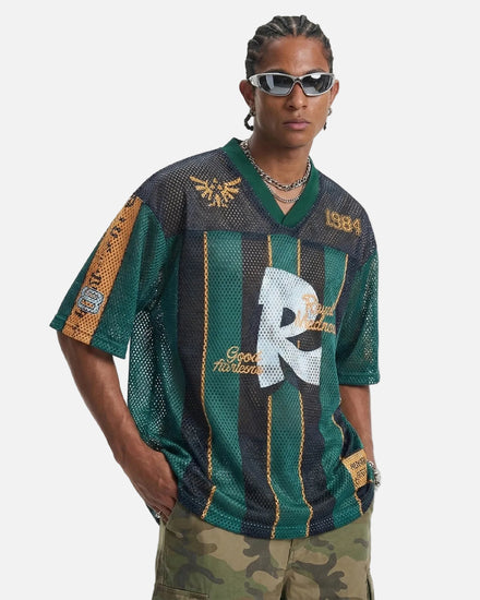 TALISHKO Vintage Striped Mesh Jersey