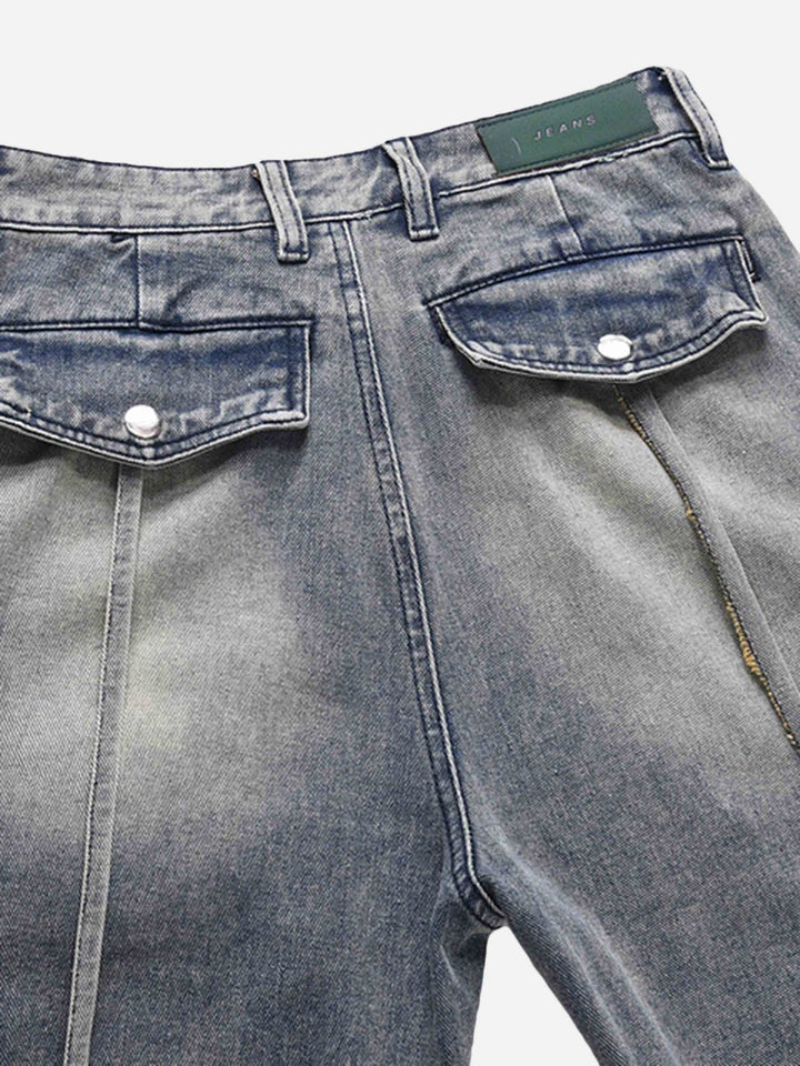 TALISHKO - Vintage Washed And Frayed Baggy Jeans, streetwear fashion, talishko.com