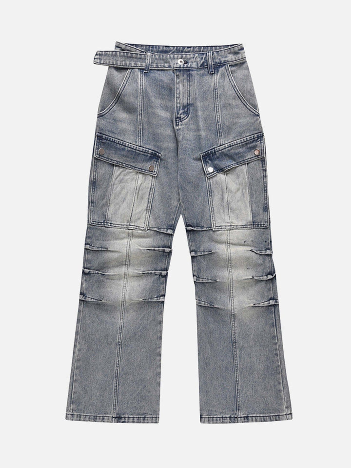 TALISHKO - Vintage Washed And Frayed Baggy Jeans, streetwear fashion, talishko.com