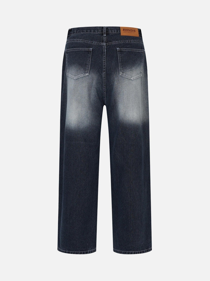 TALISHKO - Washed And Creased Wide-leg Jeans, streetwear fashion, talishko.com