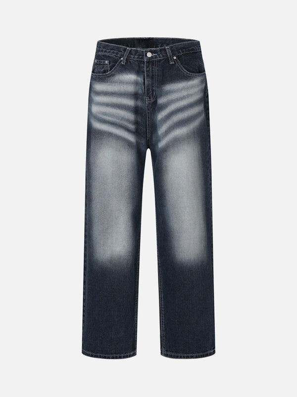 TALISHKO - Washed And Creased Wide-leg Jeans, streetwear fashion, talishko.com