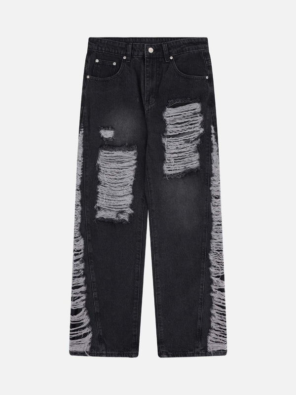 TALISHKO - Washed And Distressed Ripped Jeans, streetwear fashion, talishko.com