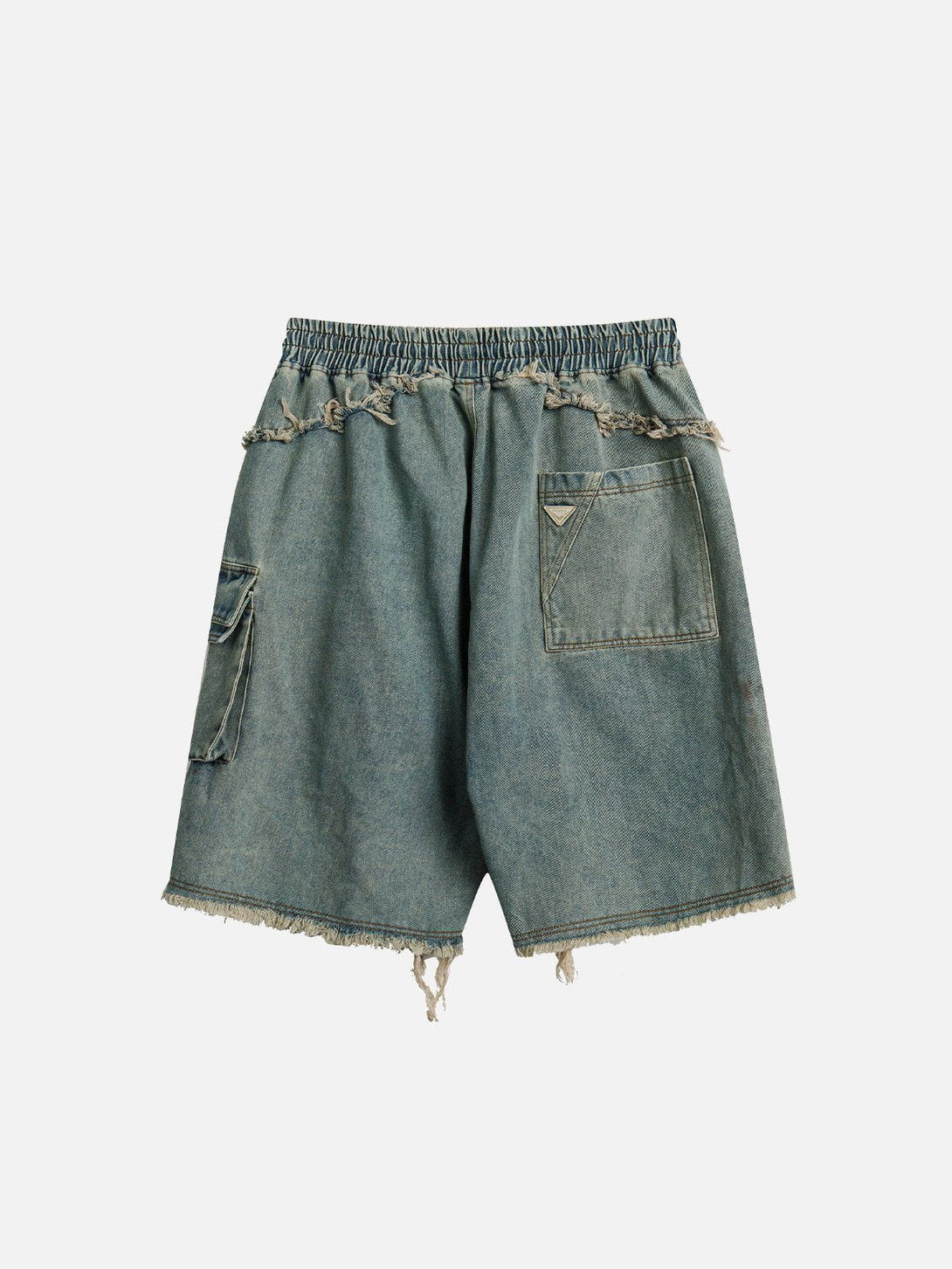 TALISHKO - Washed Fringe Jorts - streetwear fashion, outfit ideas - talishko.com