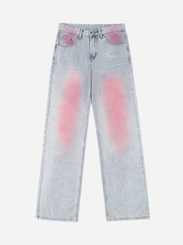 TALISHKO - Washed Gradient Straight-leg Jeans, streetwear fashion, talishko.com