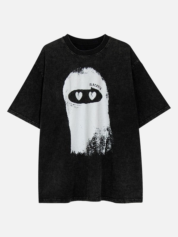 TALISHKO - Washed Spectre Print Tee- streetwear fashion - talishko.com