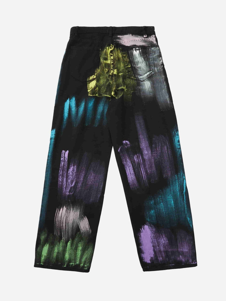 TALISHKO - Watercolor Print Jeans, streetwear fashion, talishko.com