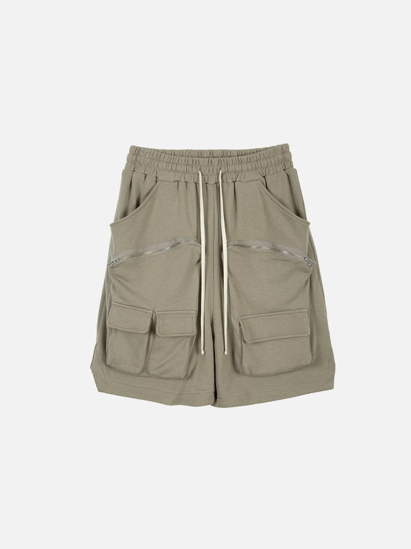 TALISHKO - Zip Up Big Pocket Shorts - streetwear fashion, outfit ideas - talishko.com