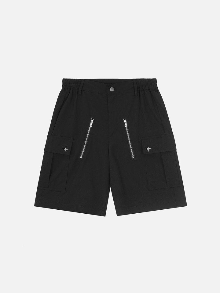 TALISHKO - ZIP UP Pockets With Flap Shorts - streetwear fashion, outfit ideas - talishko.com