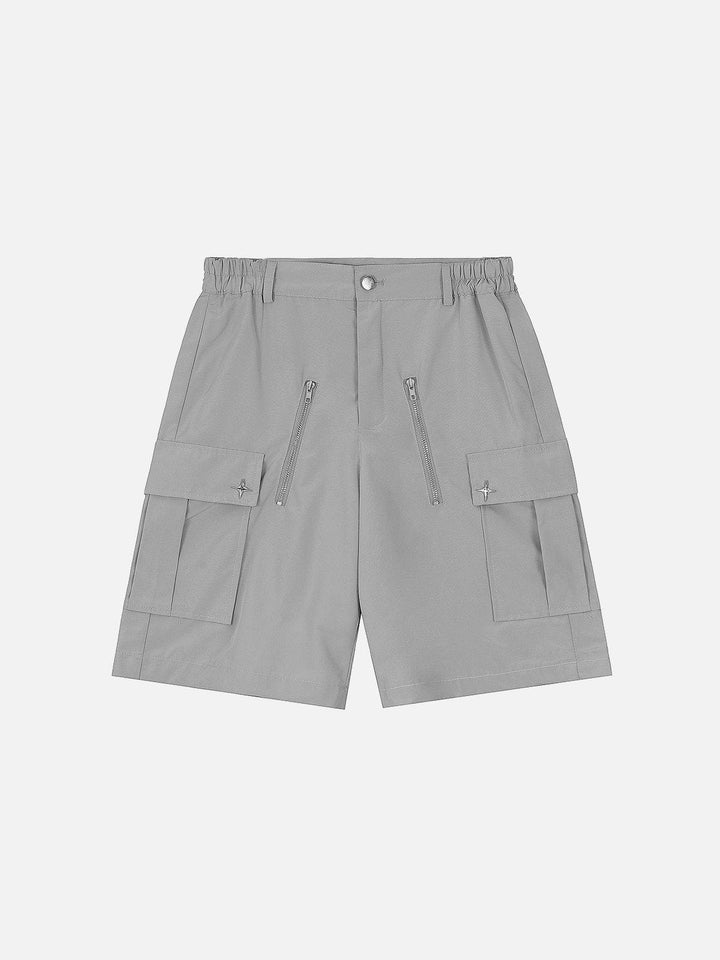 TALISHKO - ZIP UP Pockets With Flap Shorts - streetwear fashion, outfit ideas - talishko.com