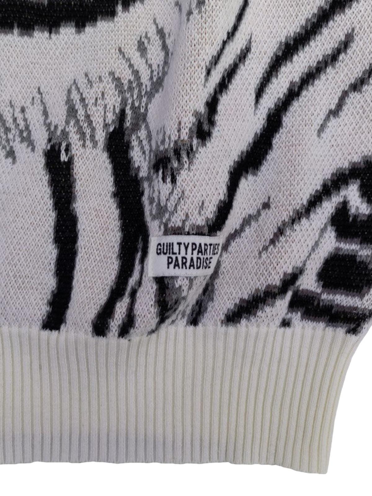 TALISHKO Tiger Crew Neck Knitted Sweater