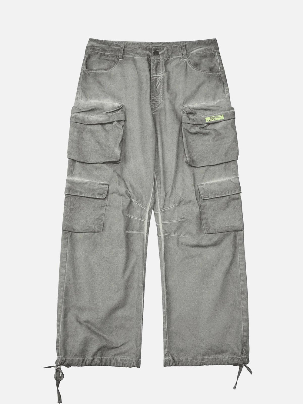 TALISHKO Vintage Wasteland gray cotton blend cargo work pants, front view