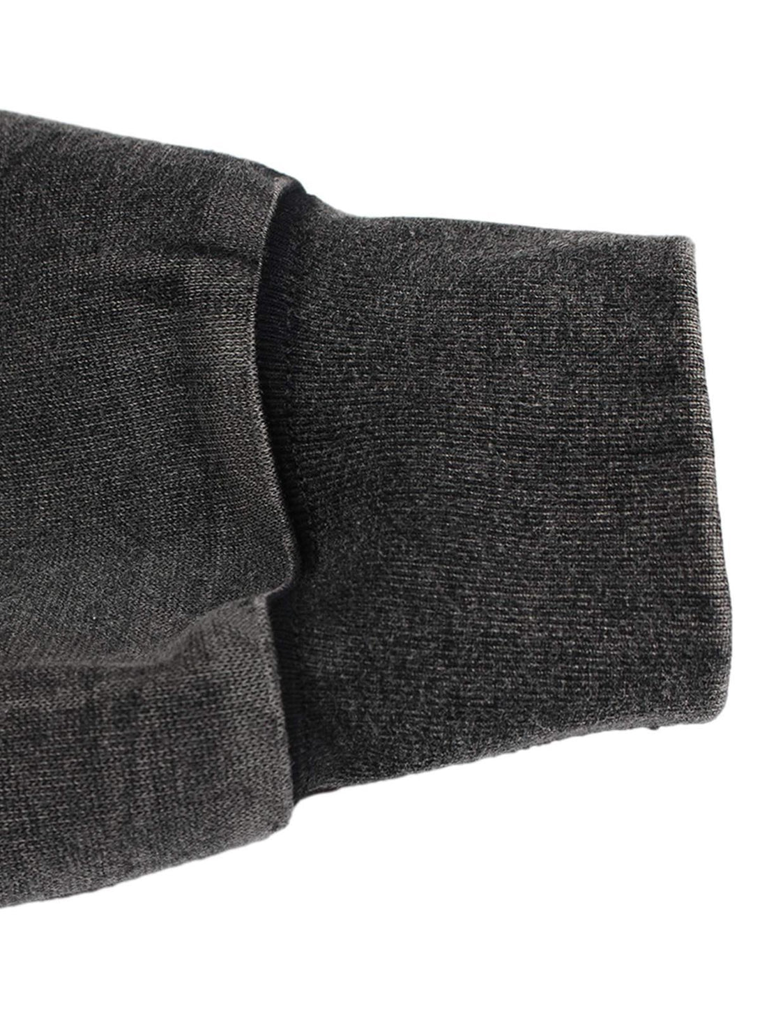 Detailed fabric and stitching on TALISHKO's washed racing zip-up hoodie sleeve.
