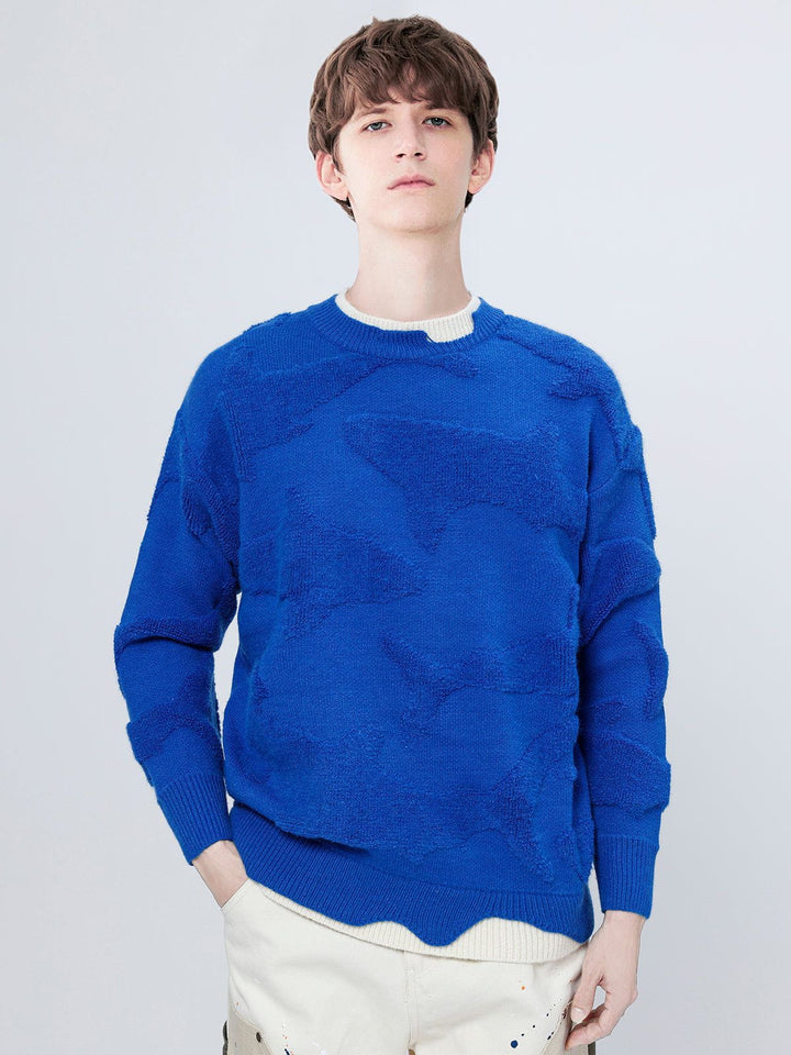 TALISHKO™ - 3D Whale Jacquard Knit Sweater in 2023