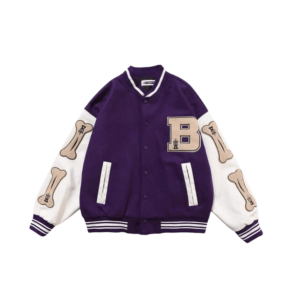 TALISHKO™ - BB Purple Varsity Jacket