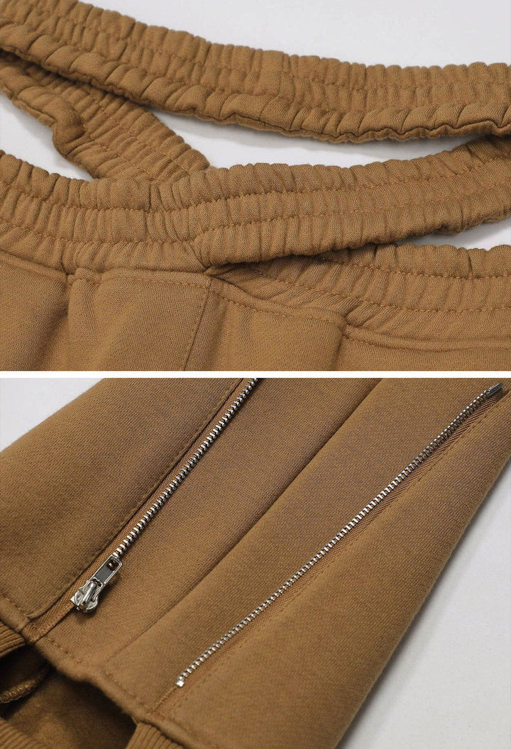 TALISHKO - Belt Tie Elasticity Pants - streetwear fashion, outfit ideas - talishko.com