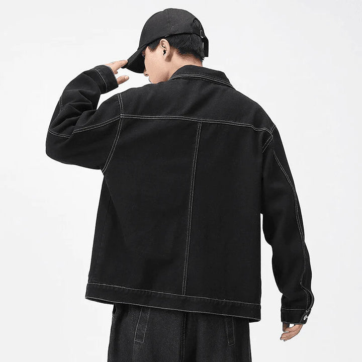 TALISHKO - Black Denim Jacket - streetwear fashion, outfit ideas - talishko.com