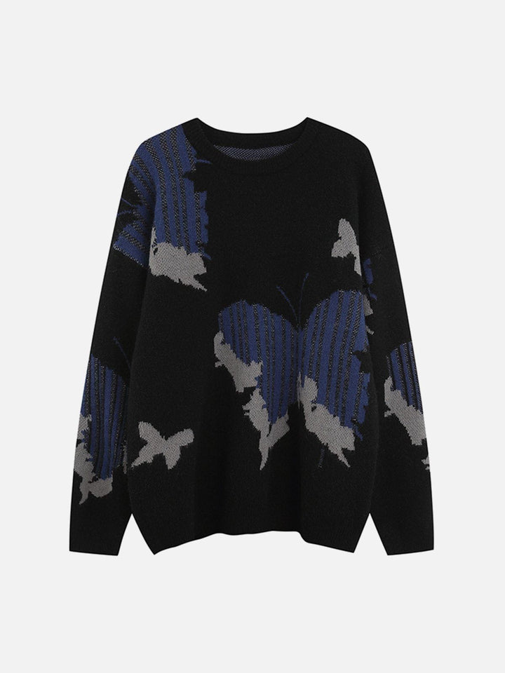 TALISHKO - Butterfly Shadow Knit Sweater - streetwear fashion, outfit ideas - talishko.com