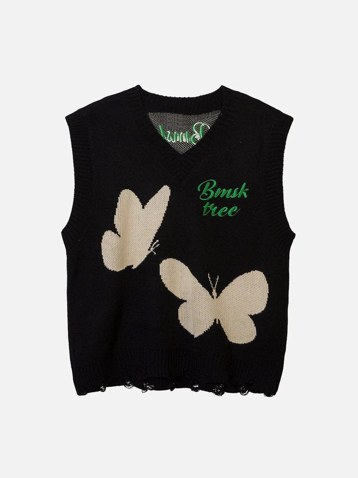 TALISHKO - Butterfly Sweater Vest - streetwear fashion, outfit ideas - talishko.com