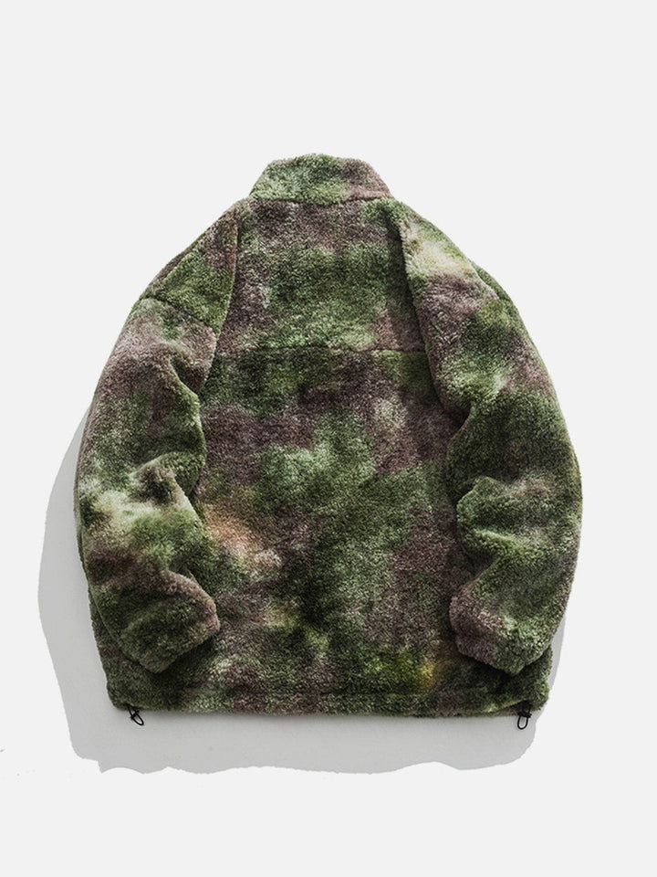 TALISHKO - Camouflage Sherpa Pullover Winter Coat - streetwear fashion, outfit ideas - talishko.com