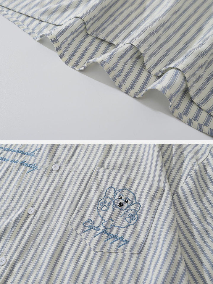 TALISHKO - Cartoon Puppy Short Sleeve Shirt - streetwear fashion, outfit ideas - talishko.com