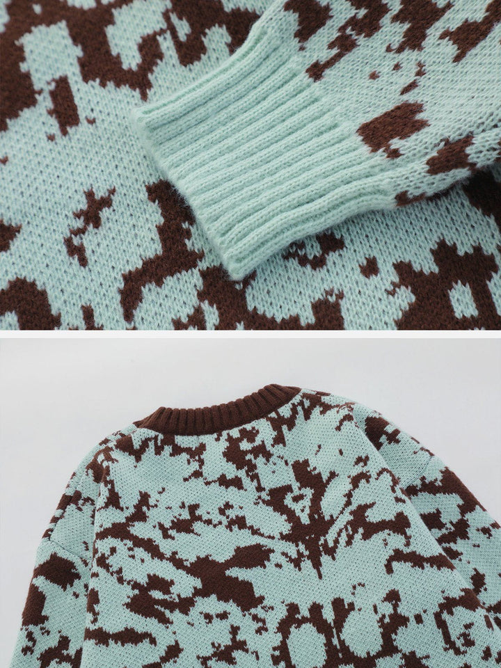 TALISHKO - Clashing Embroidery Sweater - streetwear fashion, outfit ideas - talishko.com