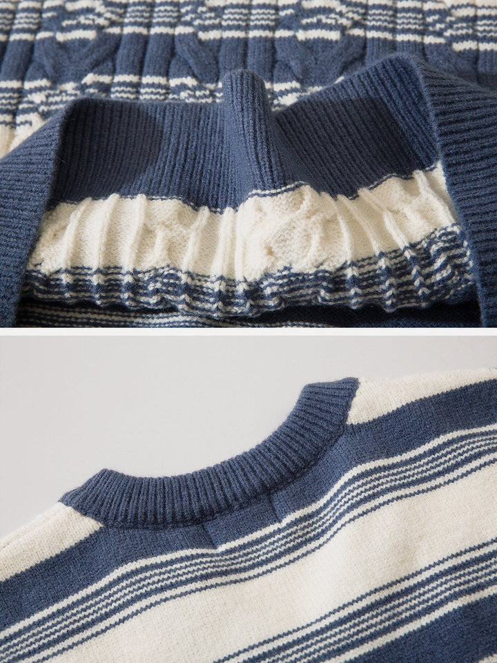 TALISHKO - Colorblock Stripe Sweater Vest - streetwear fashion, outfit ideas - talishko.com
