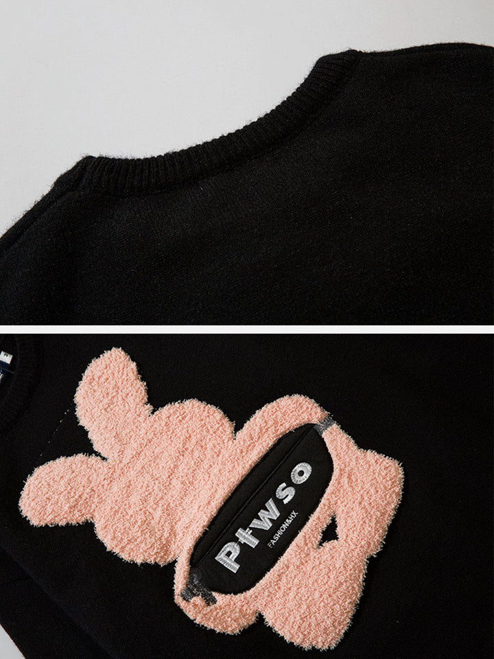 TALISHKO - Cute "Backpack Rabbit" Sweater - streetwear fashion, outfit ideas - talishko.com