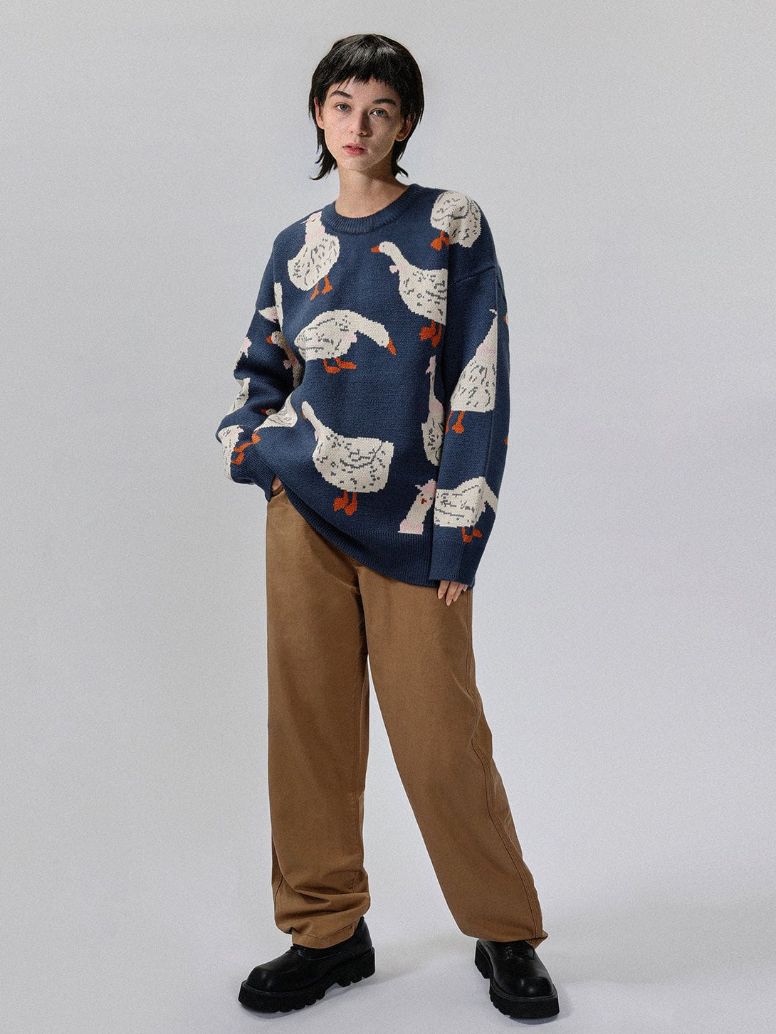 TALISHKO - Cute Duck Knit Sweater - streetwear fashion, outfit ideas - talishko.com