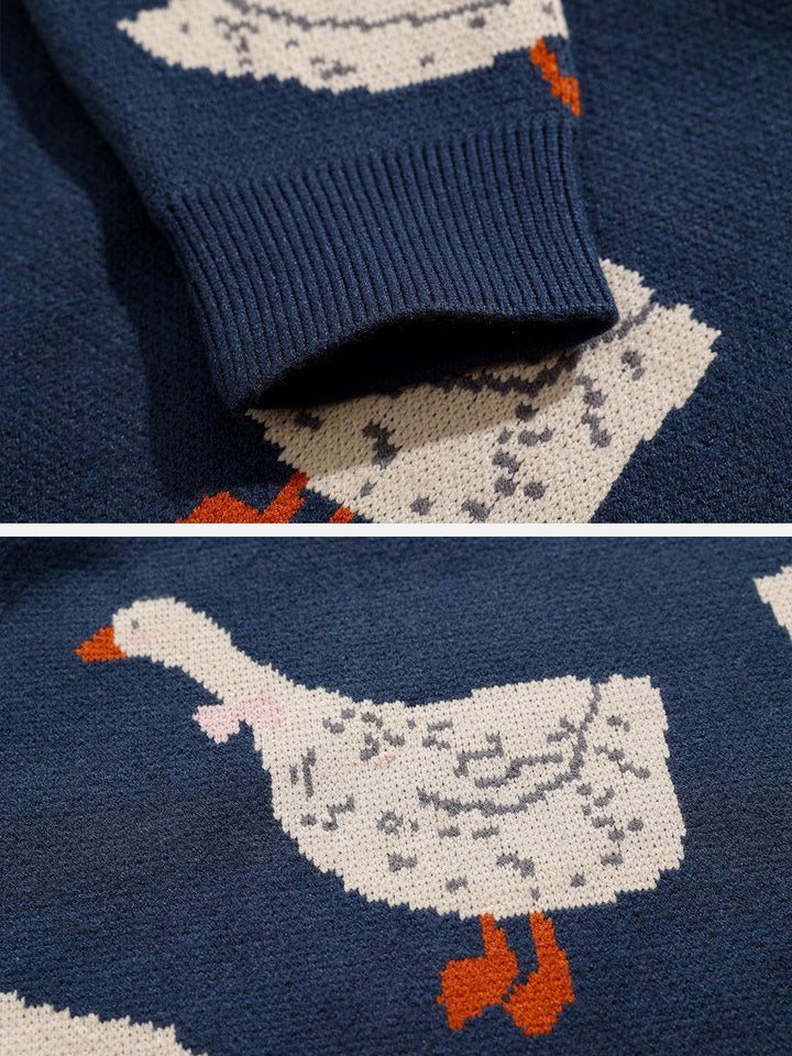 TALISHKO - Cute Duck Knit Sweater - streetwear fashion, outfit ideas - talishko.com