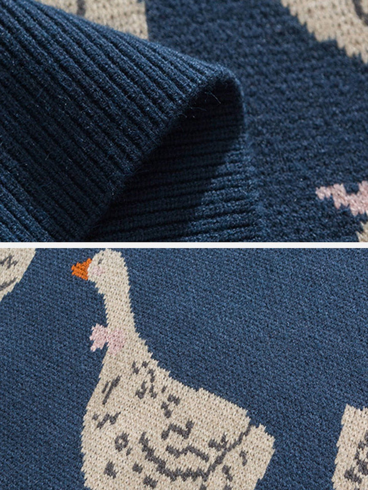 TALISHKO - Cute Duck Knit Sweater - streetwear fashion, outfit ideas - talishko.com
