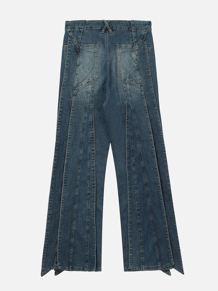 TALISHKO™ - Deconstruction Split Jeans streetwear fashion - talishko.com