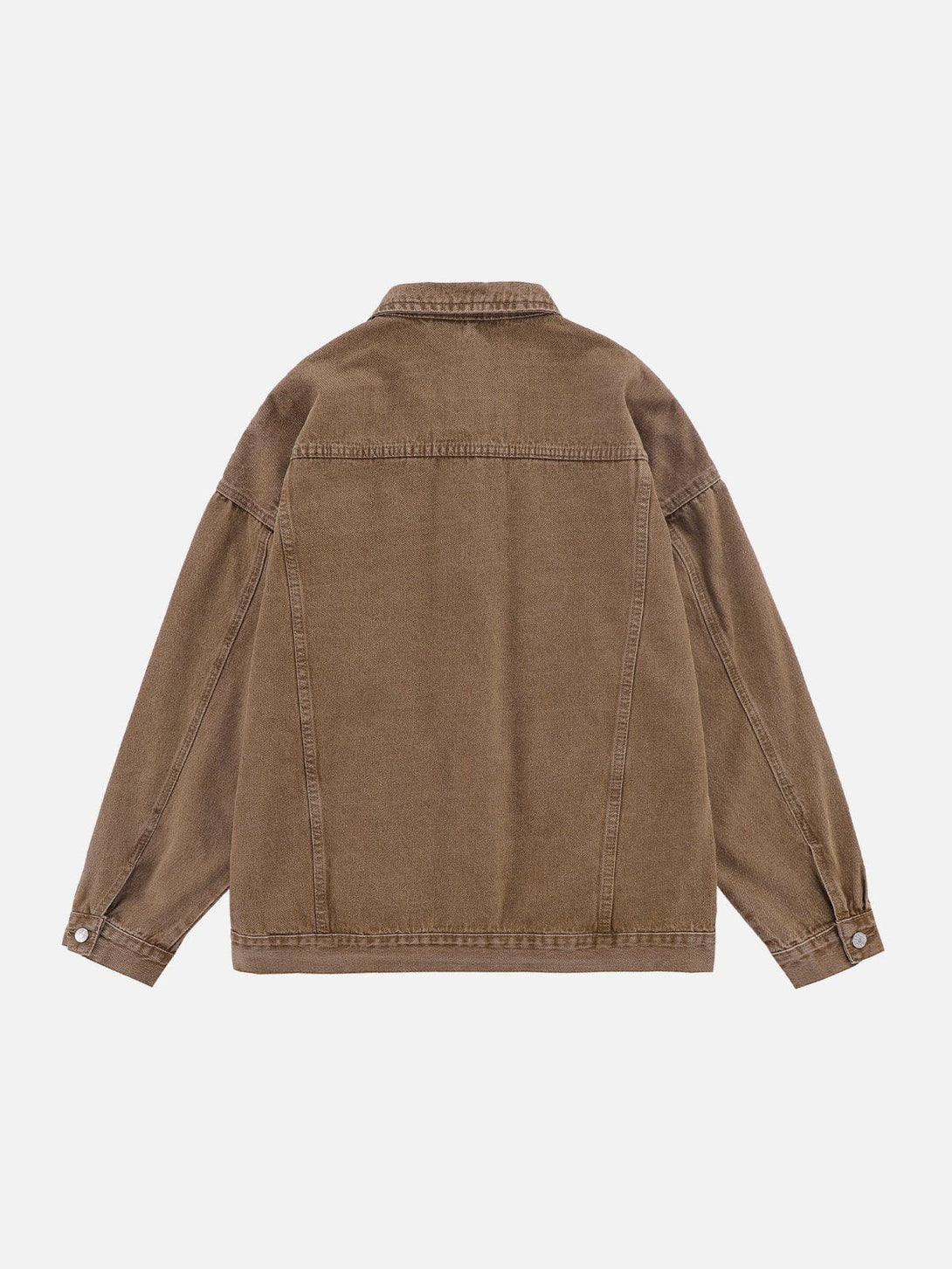 TALISHKO - Detachable Hood Solid Denim Jacket - streetwear fashion, outfit ideas - talishko.com