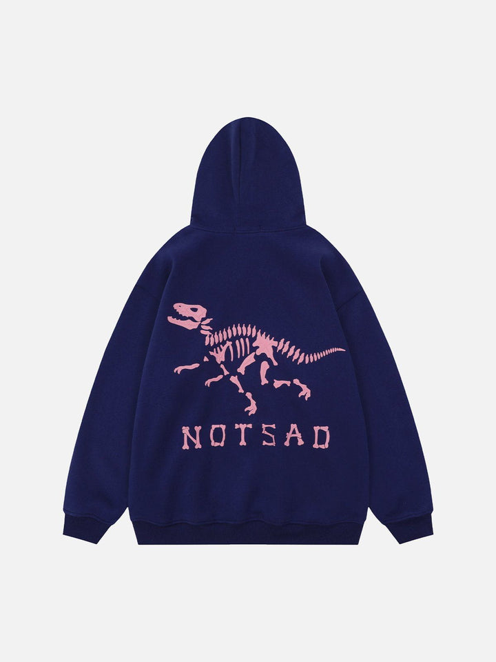TALISHKO™ - Dinosaur Skeleton Print Hoodie streetwear fashion - talishko.com