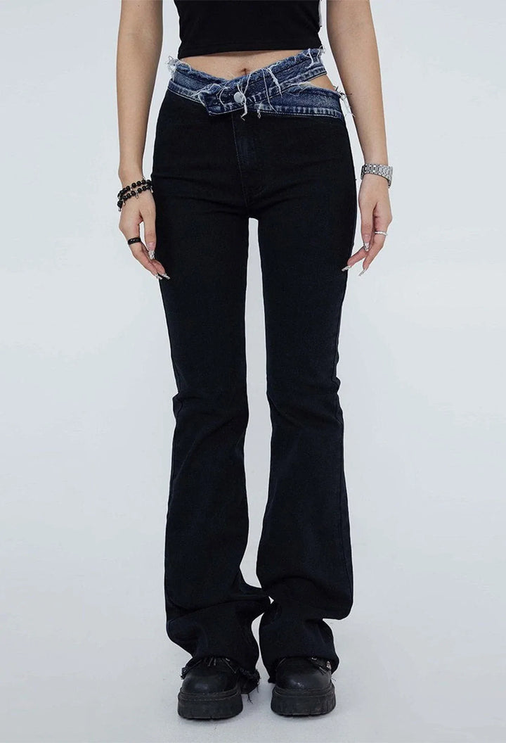 TALISHKO - Distressed Hole Slim Fit Jeans - streetwear fashion, outfit ideas - talishko.com