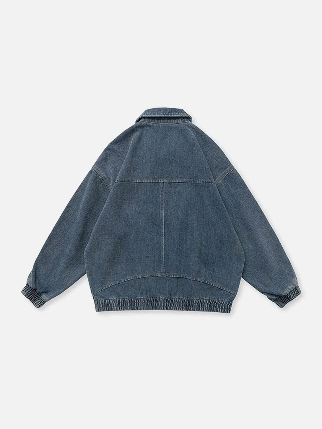 TALISHKO - Distressed Solid Color Denim Jacket - streetwear fashion, outfit ideas - talishko.com