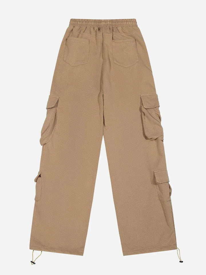TALISHKO - Drawstring Multi-pocket Pants - streetwear fashion, outfit ideas - talishko.com