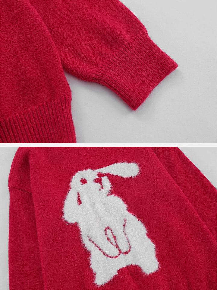 TALISHKO - Flocking Bunny Sweater - streetwear fashion, outfit ideas - talishko.com
